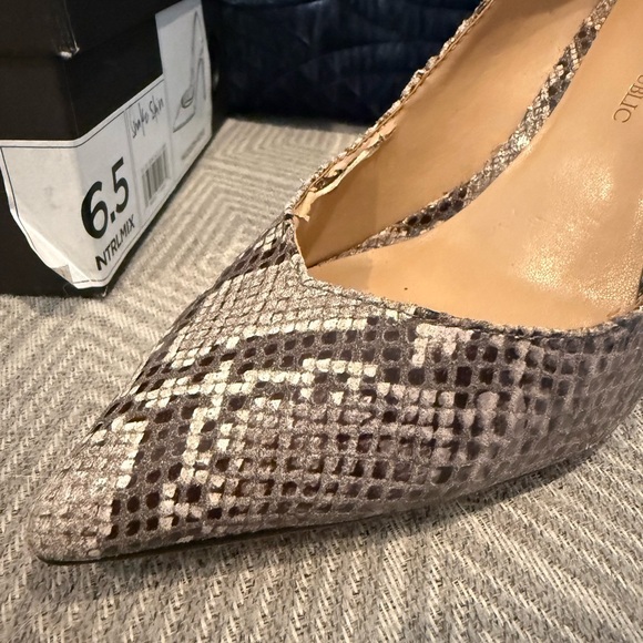 Banana Republic Snakeskin Heels - Tan and Brown - Picture 4 of 4
